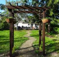 Деревянная арка для сада своими руками